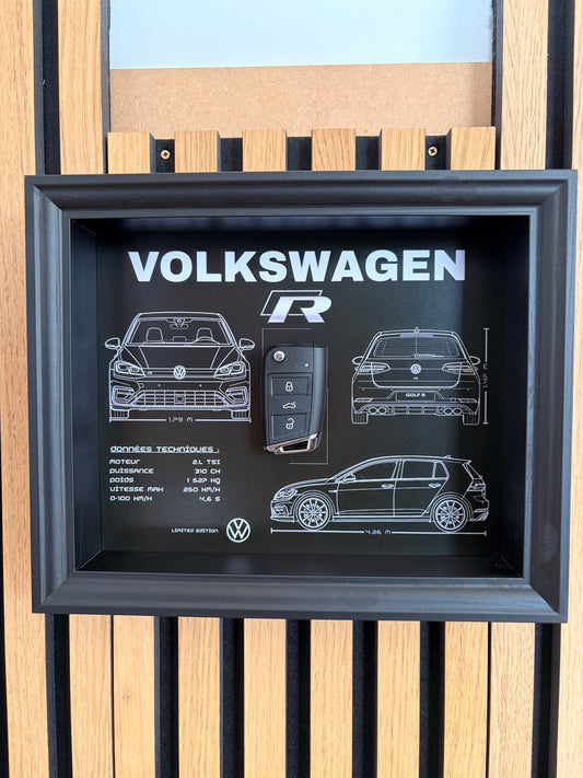 Cadre avec clé décorative de Golf 7R
