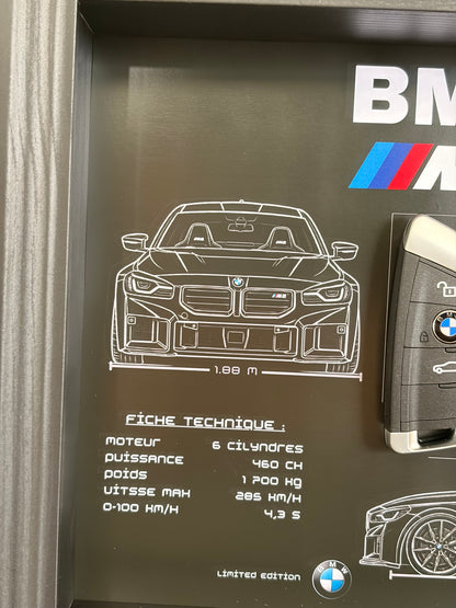 Cadre avec clé décorative de BMW M2 G87
