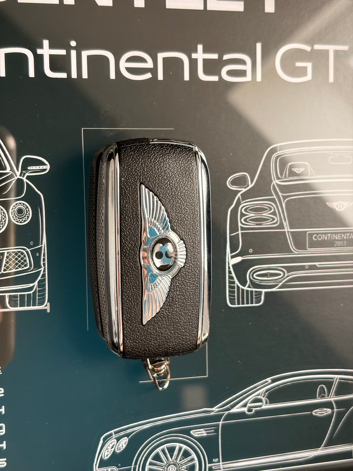 Cadre avec clé décorative de Bentley Continental GT