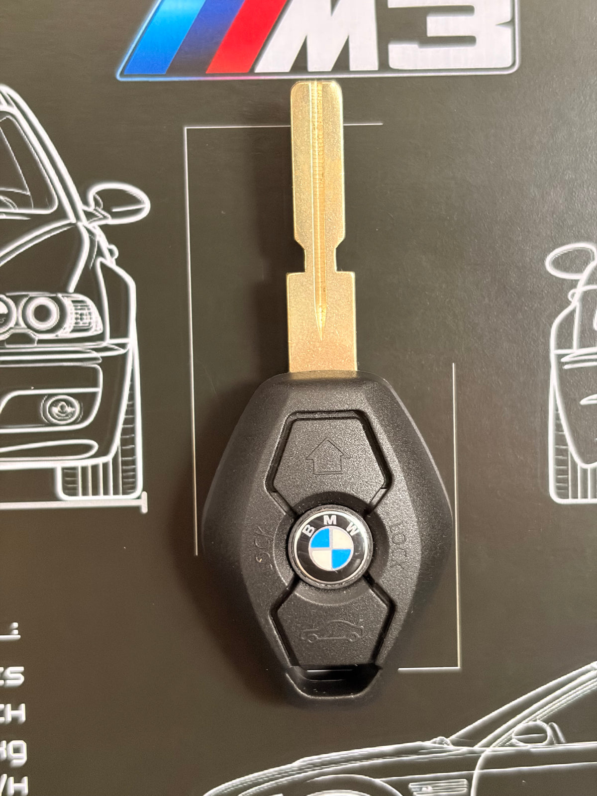 Frame with decorative key of BMW M3 E92