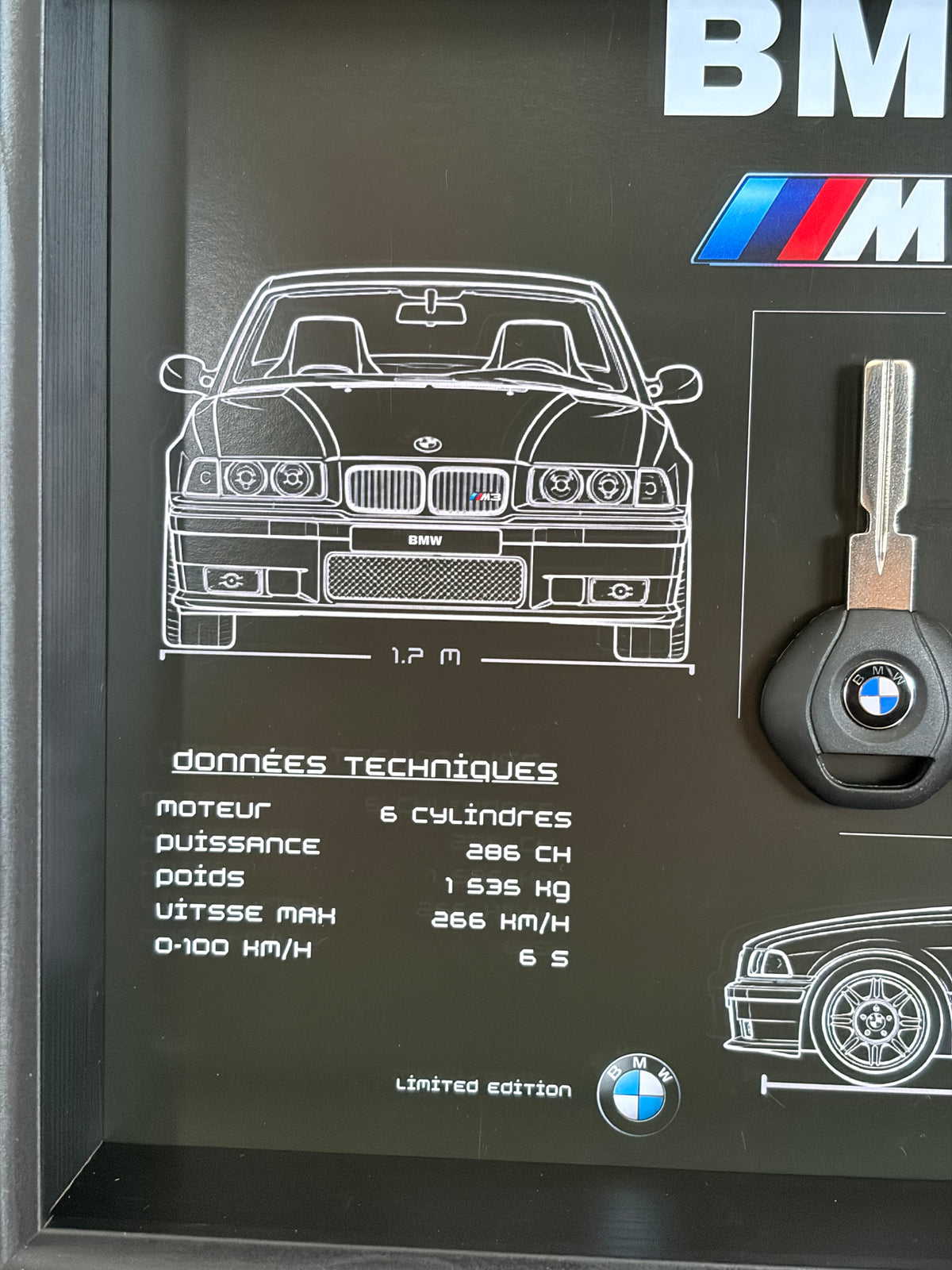 Rahmen mit Zierschlüssel BMW M3 E92