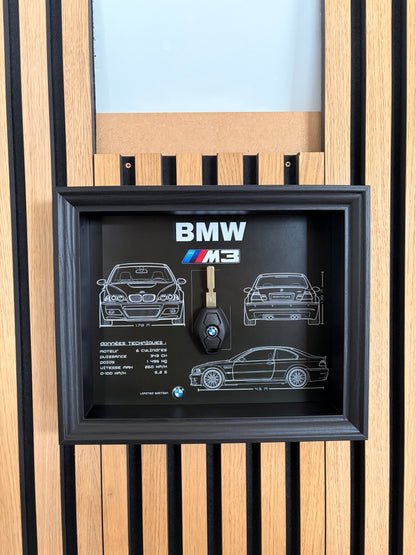 Frame with decorative key of BMW M3 E92