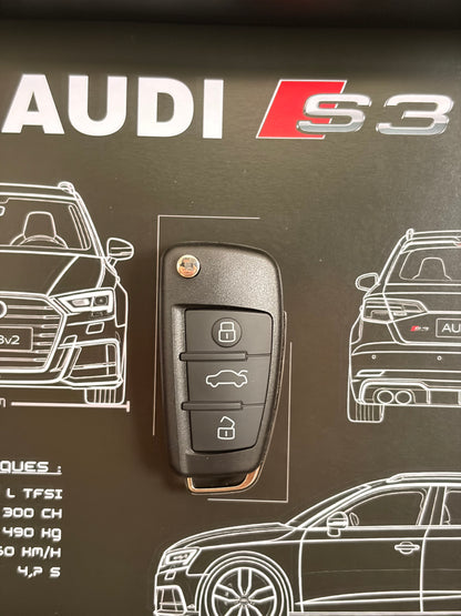 Cadre avec clé décorative de Audi S3 8v2
