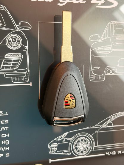 Cadre avec clé décorative de Porsche 997 Targa 4S