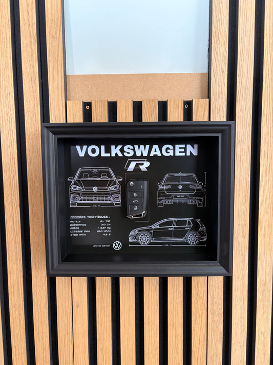 Cadre avec clé décorative de Golf 7R