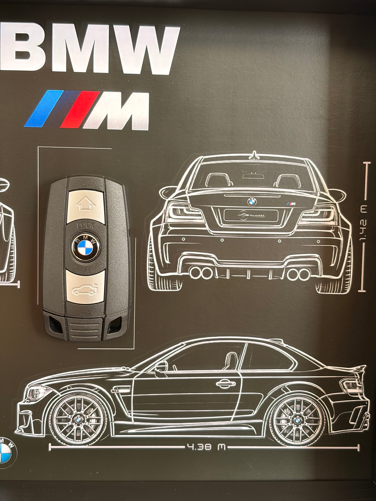 Rahmen mit Zierschlüssel BMW M3 E92
