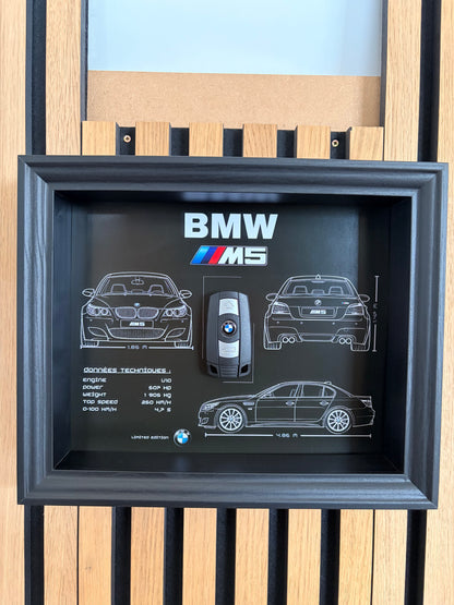 Rahmen mit Zierschlüssel BMW M3 E92