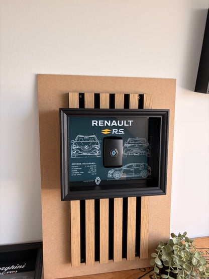 Cadre avec clé décorative de Renault Megane 4 RS