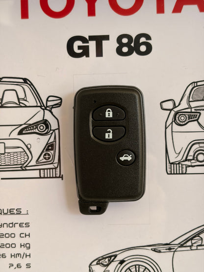 Cadre avec clé décorative de Toyota GT86