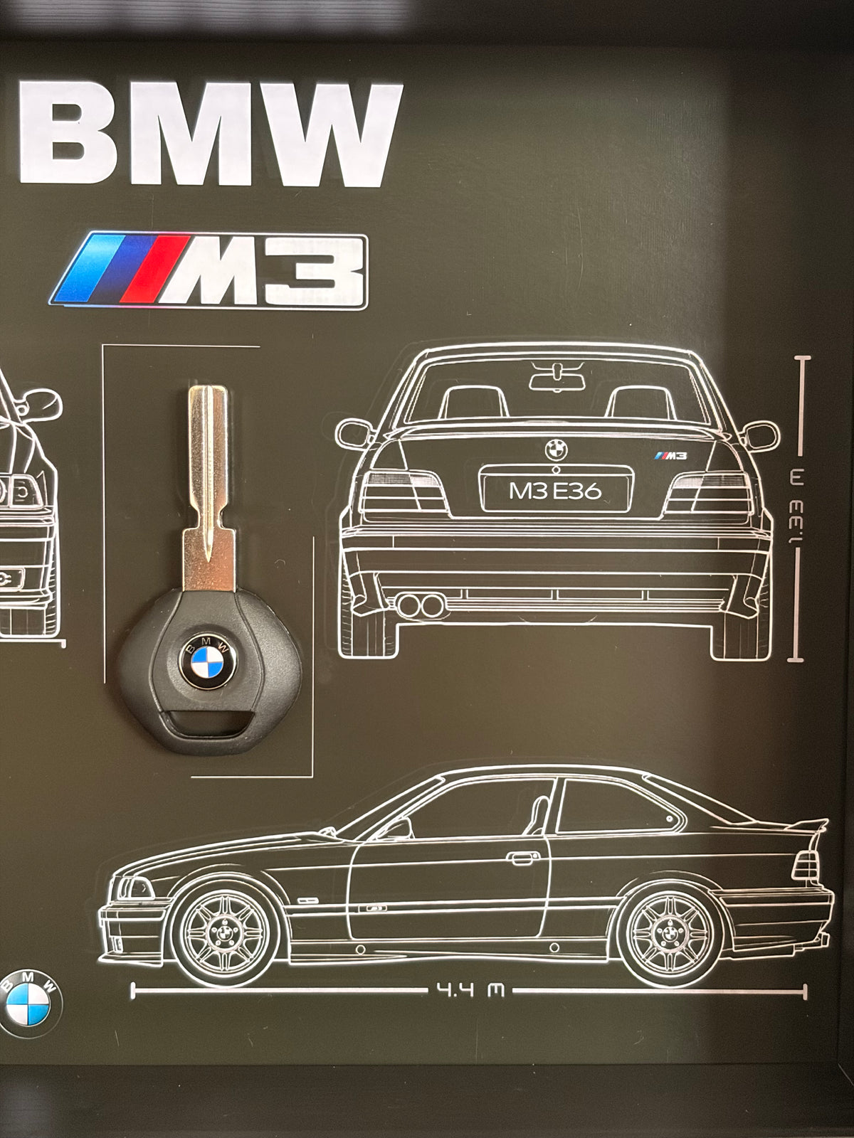 Rahmen mit Zierschlüssel BMW M3 E92