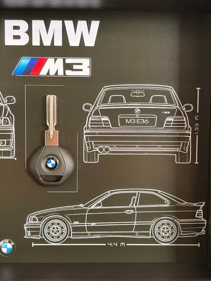 Rahmen mit Zierschlüssel BMW M3 E92