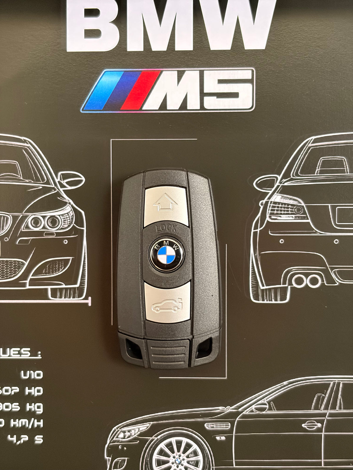 Rahmen mit Zierschlüssel BMW M3 E92
