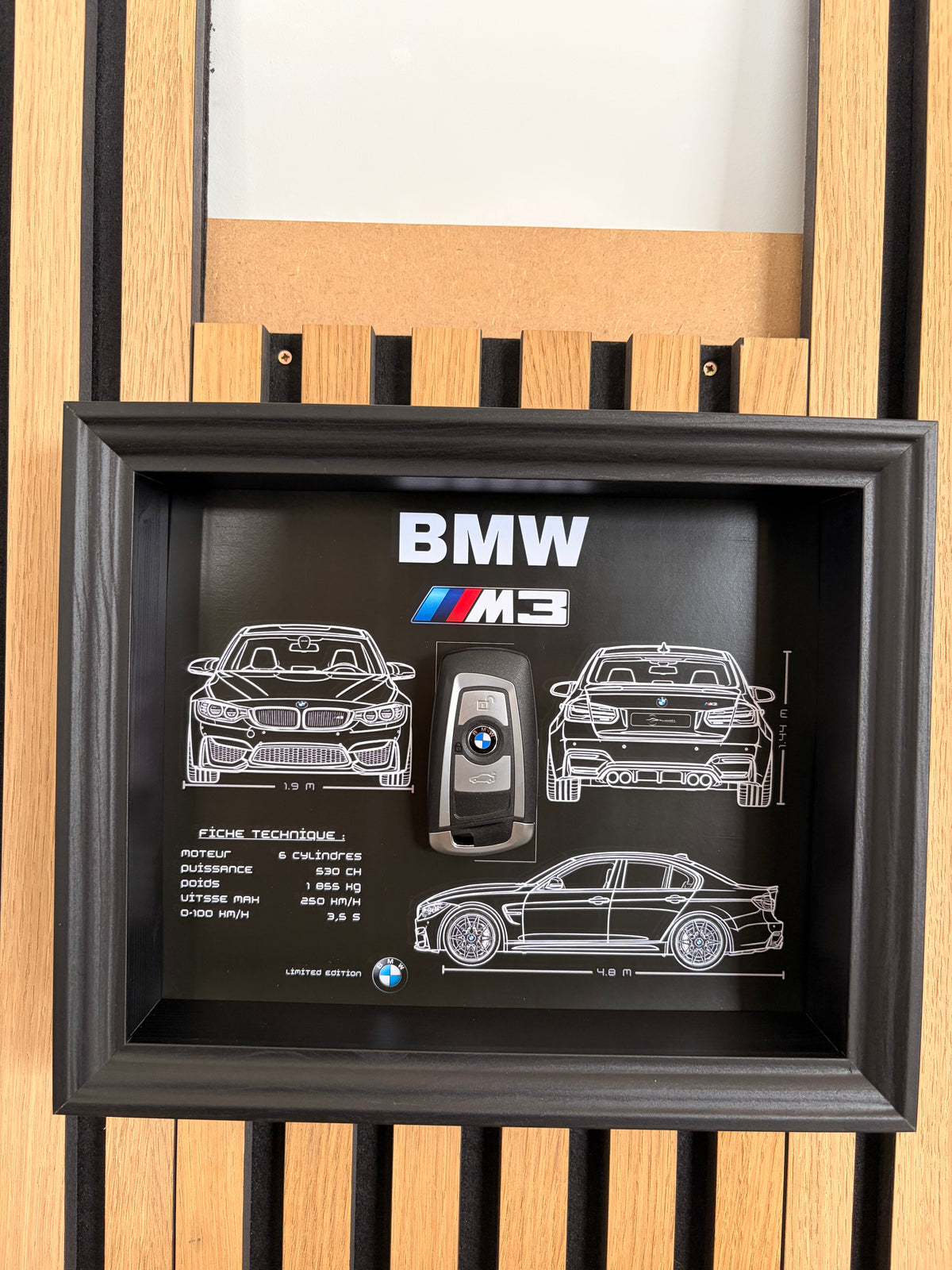 Rahmen mit Zierschlüssel BMW M3 E92