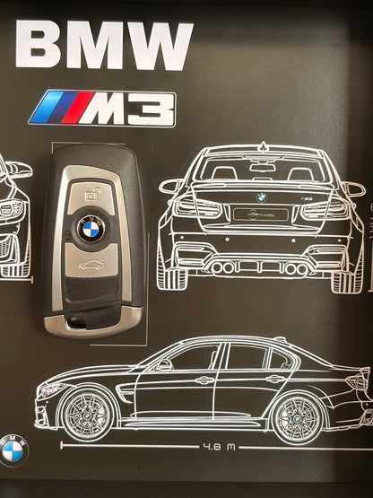 Rahmen mit Zierschlüssel BMW M3 E92