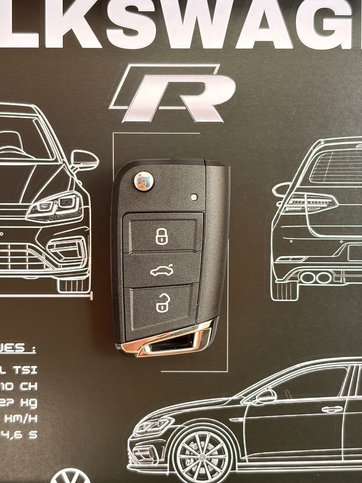 Cadre avec clé décorative de Golf 7R