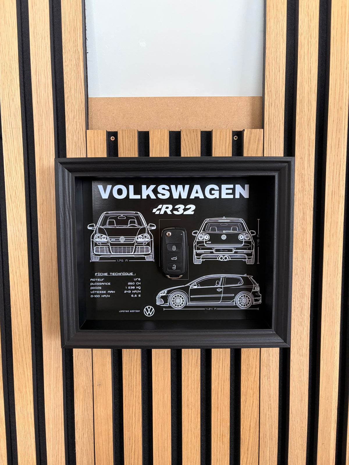 Cadre avec clé décorative de Golf 5 R32