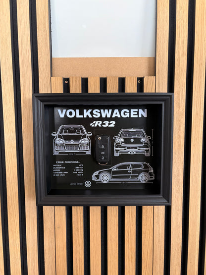 Cadre avec clé décorative de Golf 5 R32