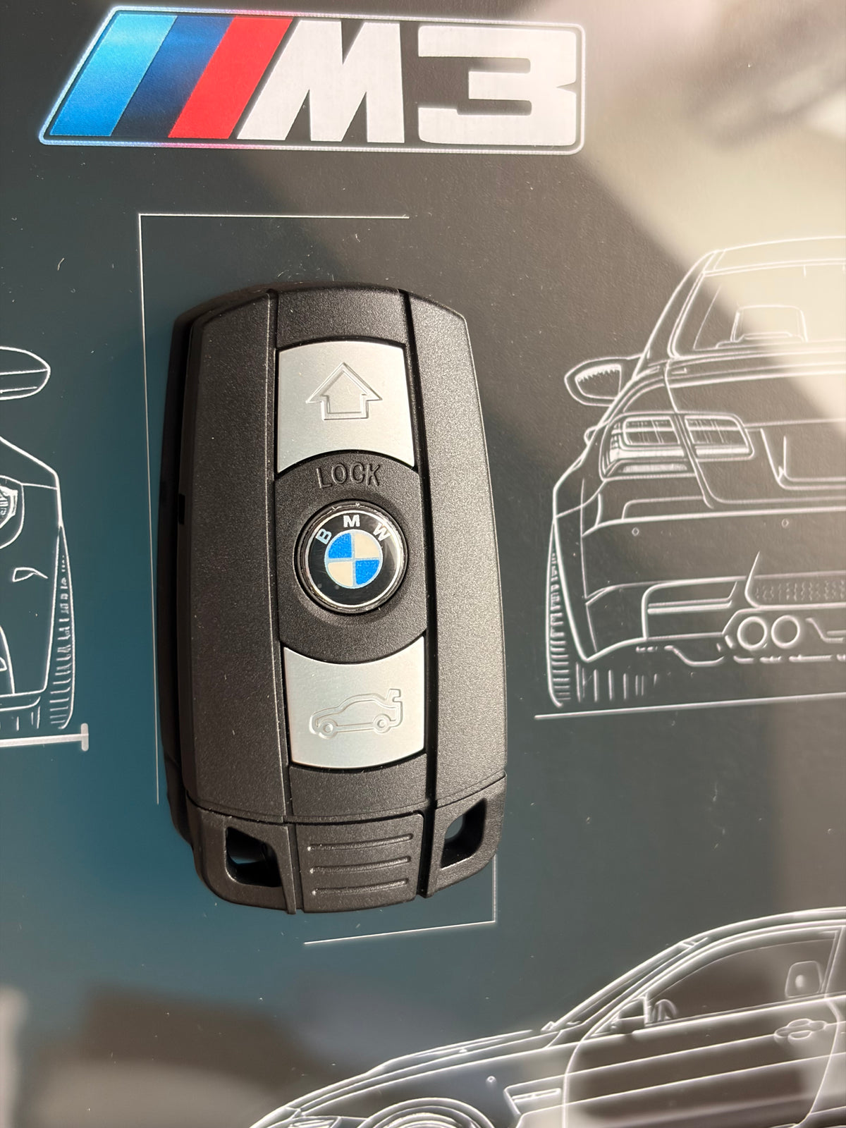 Cadre avec clé décorative de BMW M3 E92
