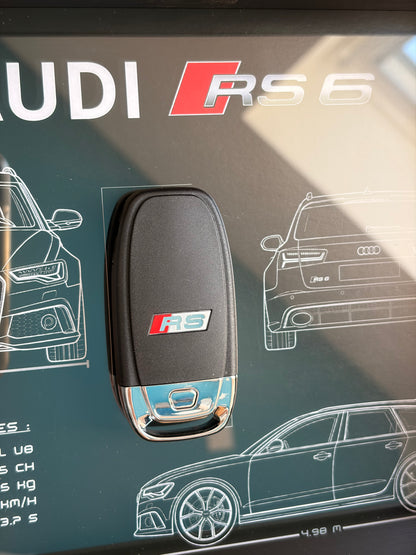 Cadre avec clé décorative de Audi RS6 C7