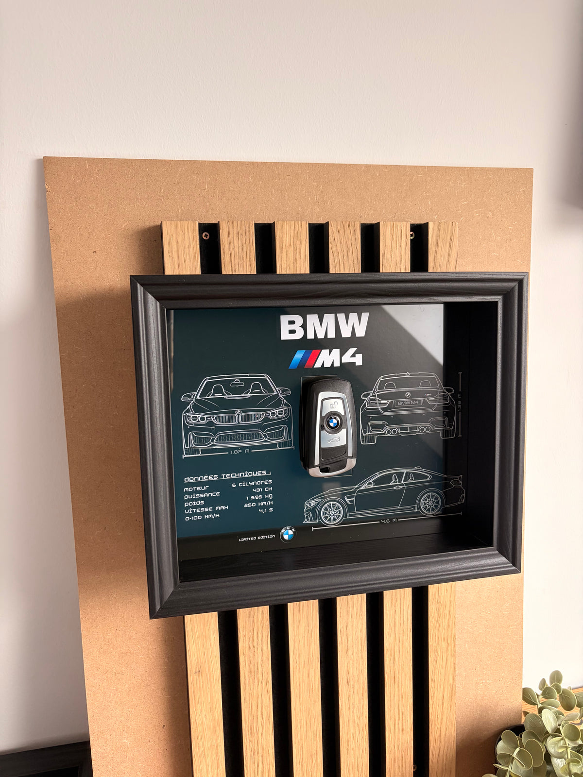 Cadre avec clé décorative de BMW M4 F82