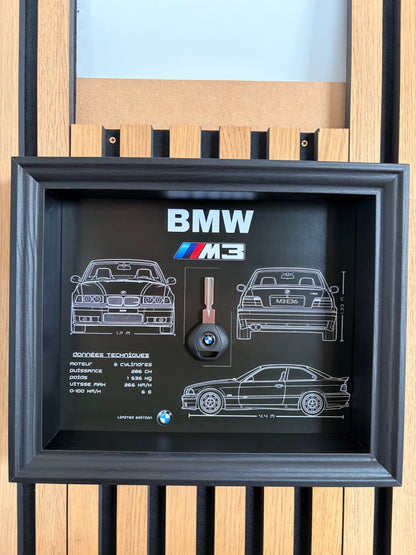 Rahmen mit Zierschlüssel BMW M3 E92