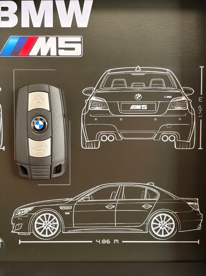 Rahmen mit Zierschlüssel BMW M3 E92