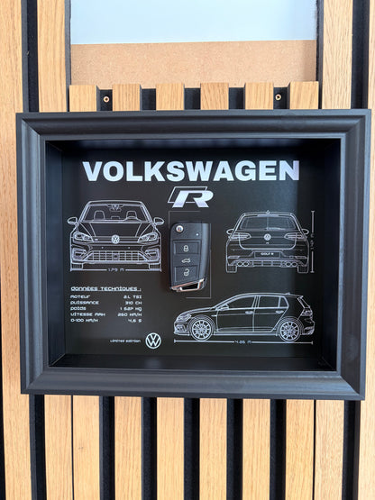Cadre avec clé décorative de Golf 7R