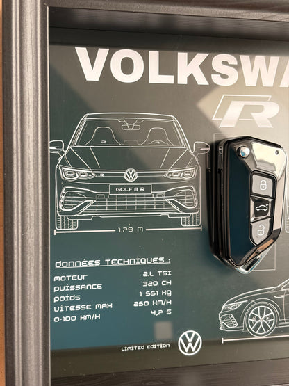 Cadre avec clé décorative de Golf 8R