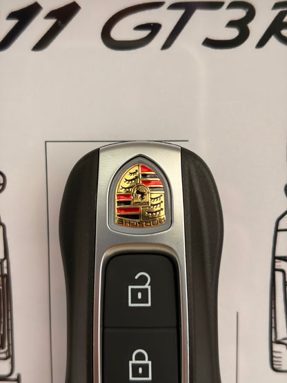 Cadre avec clé décorative de Porsche 911 GT3 RS