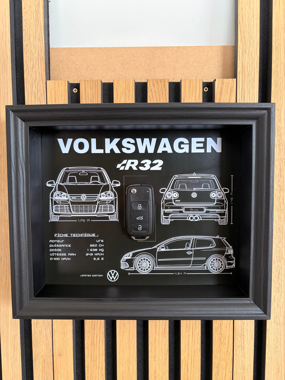 Cadre avec clé décorative de Golf 5 R32