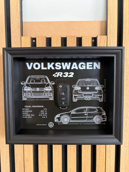 Cadre avec clé décorative de Golf 5 R32