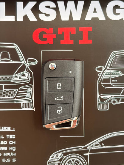 Cadre avec clé décorative de Golf 7 GTI