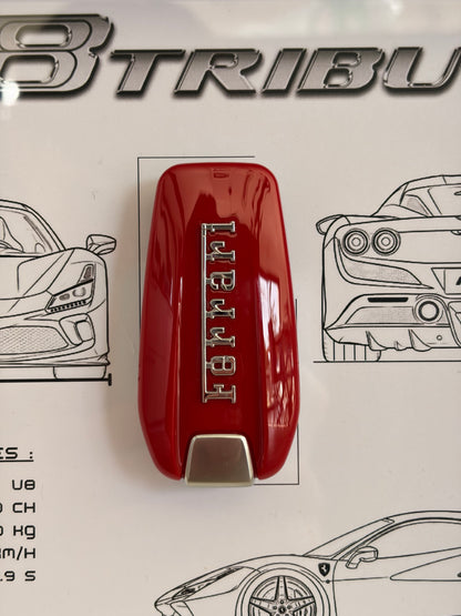 Cadre avec Clé Décorative de Ferrari F8 Tributo
