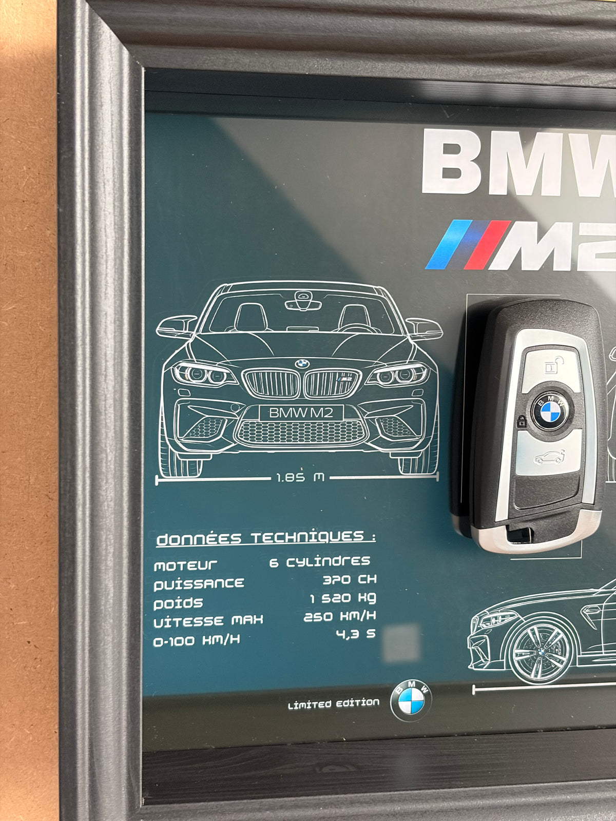 Cadre avec clé décorative de BMW M2 F87