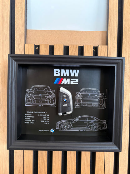 Cadre avec clé décorative de BMW M2 G87