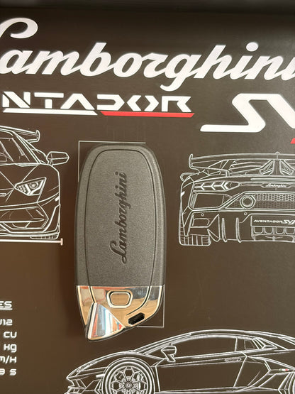 Cadre avec clé décorative de Lamborghini Aventador SVJ