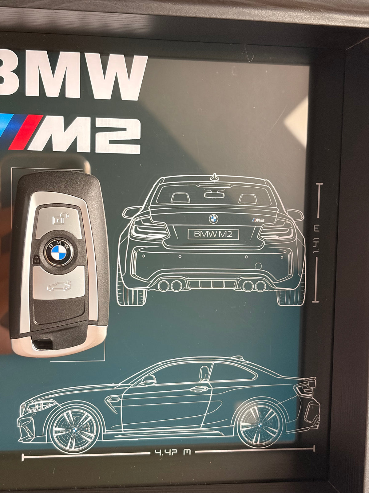 Cadre avec clé décorative de BMW M2 F87