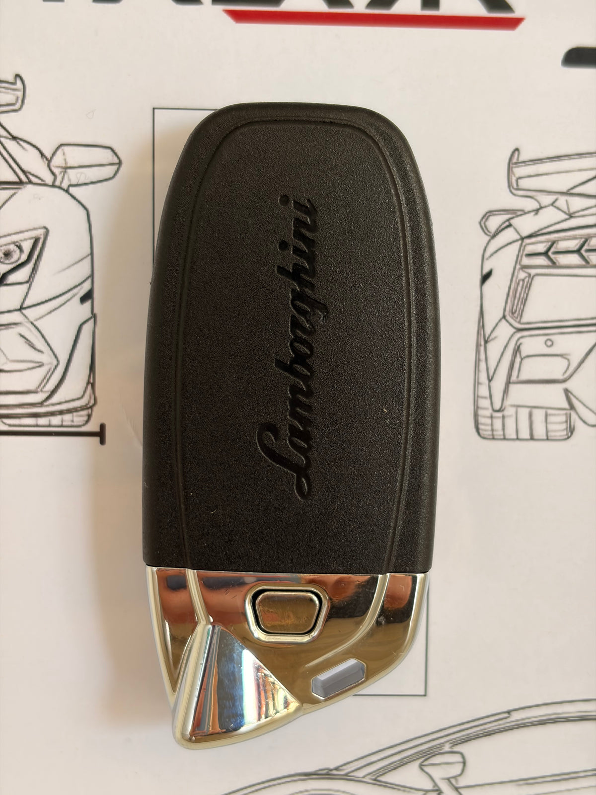 Cadre avec clé décorative de Lamborghini Aventador SVJ