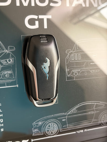 Cadre avec clé décorative de Ford Mustang