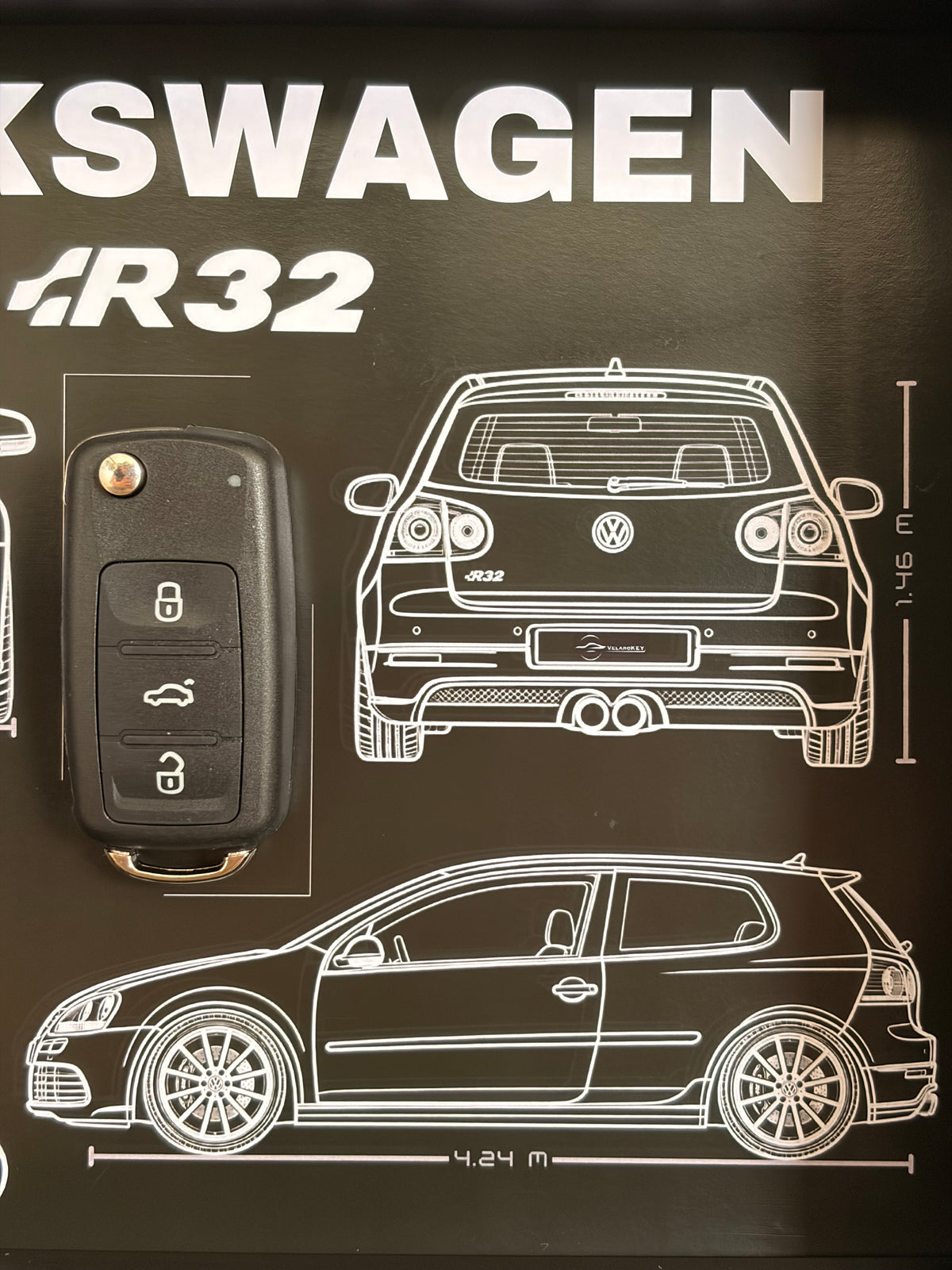Cadre avec clé décorative de Golf 5 R32