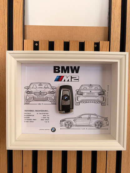Cadre avec clé décorative de BMW M2 F87
