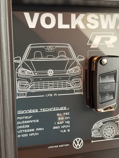 Cadre avec clé décorative de Golf 7R