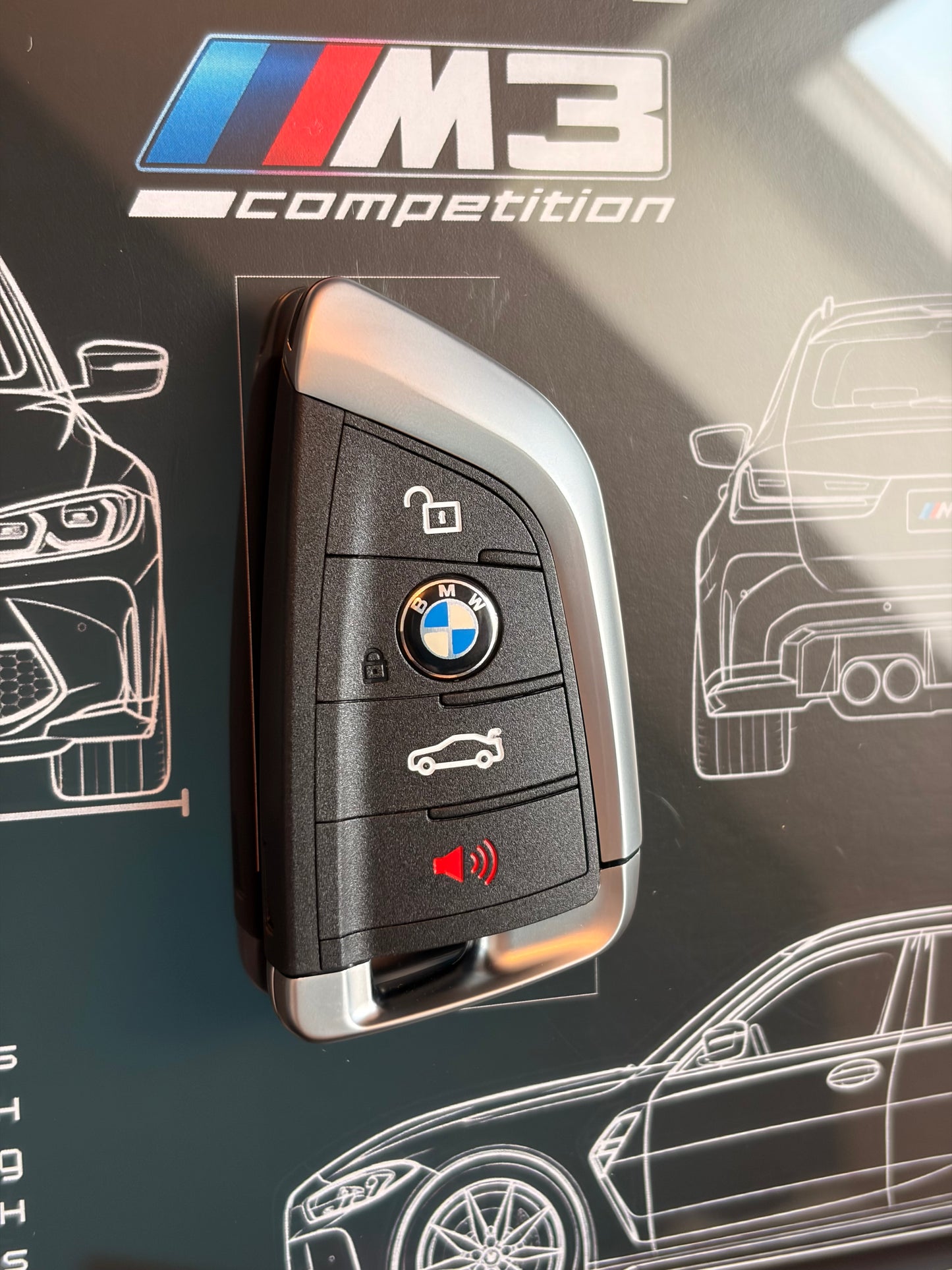Frame with decorative key of BMW M3 E92